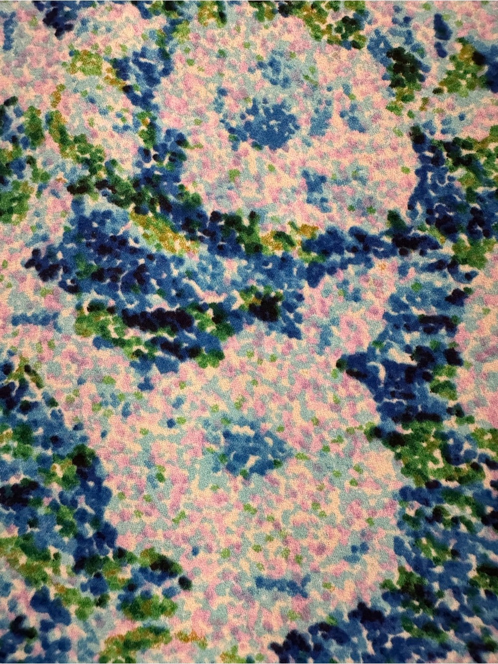 Cabi Floral (striped back) Knit Sleeveless Top in Blue & Green - Picture 7 of 9